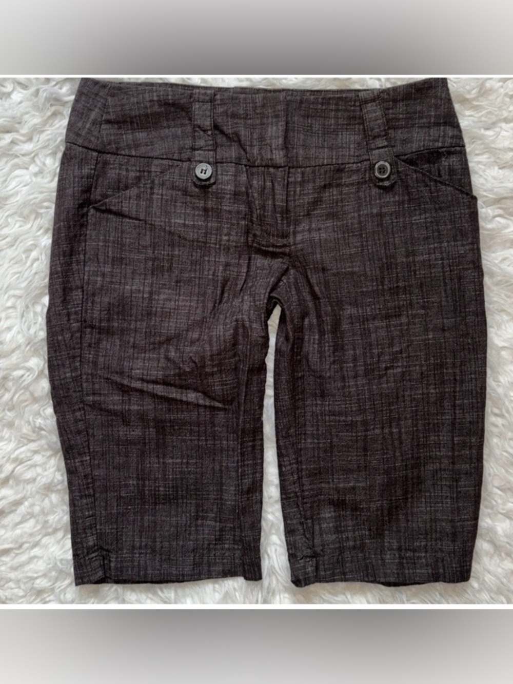 My Michelle Mid-Rise 12” Bermuda Shorts, Size 5